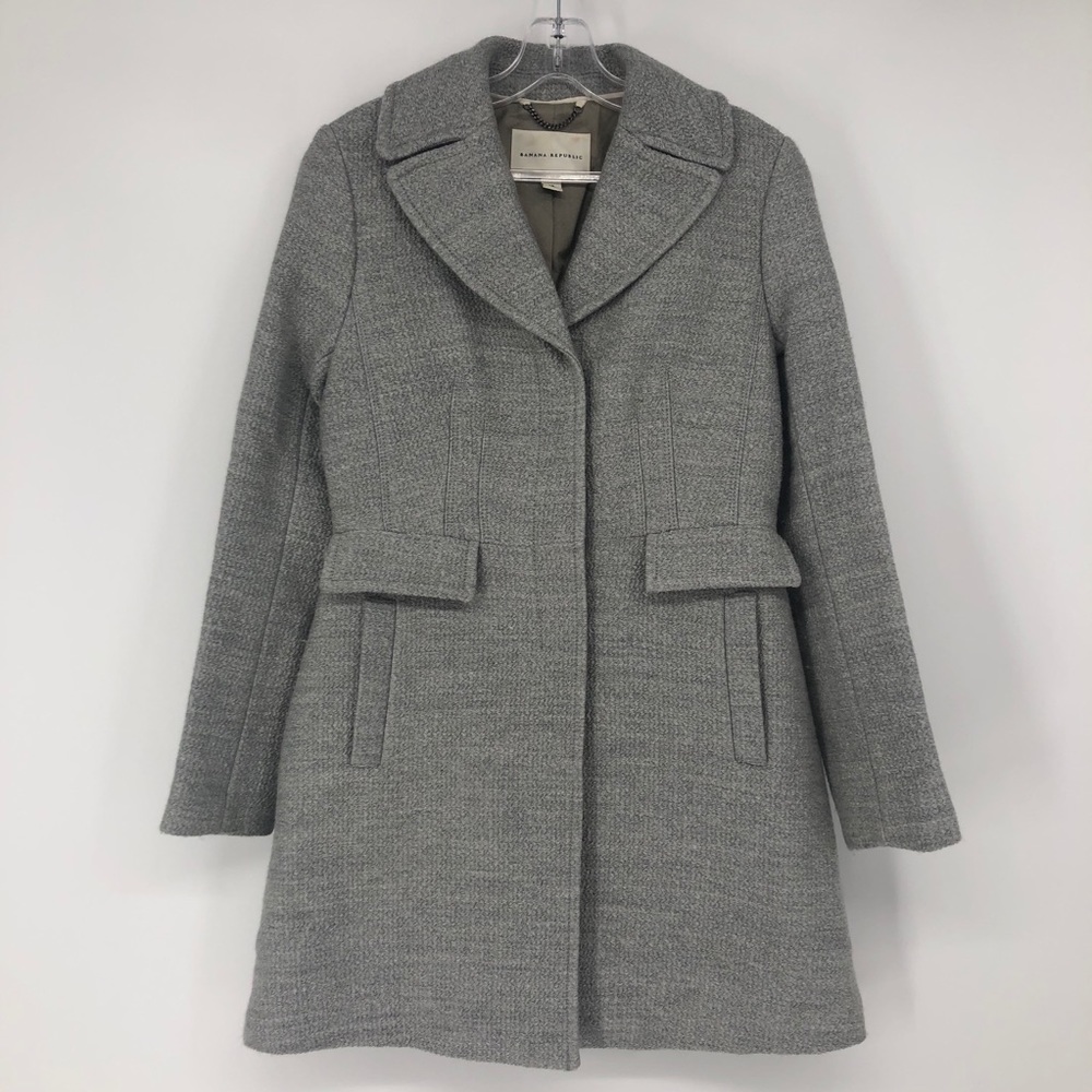 Banana Republic Gray Wool Coat